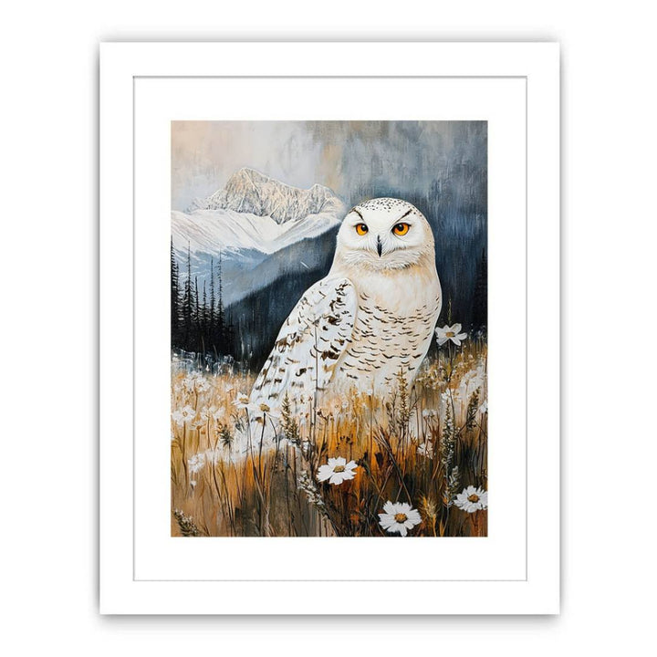 Moonlit Guardian Owl Streched canvas