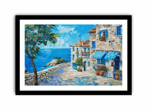 Santorini Bliss  Art Print