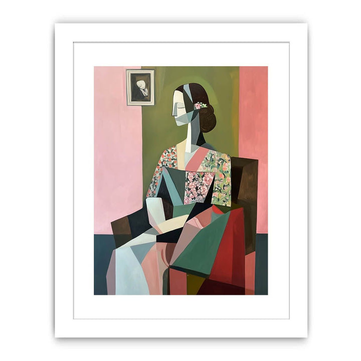 Cubist Whispers Streched canvas