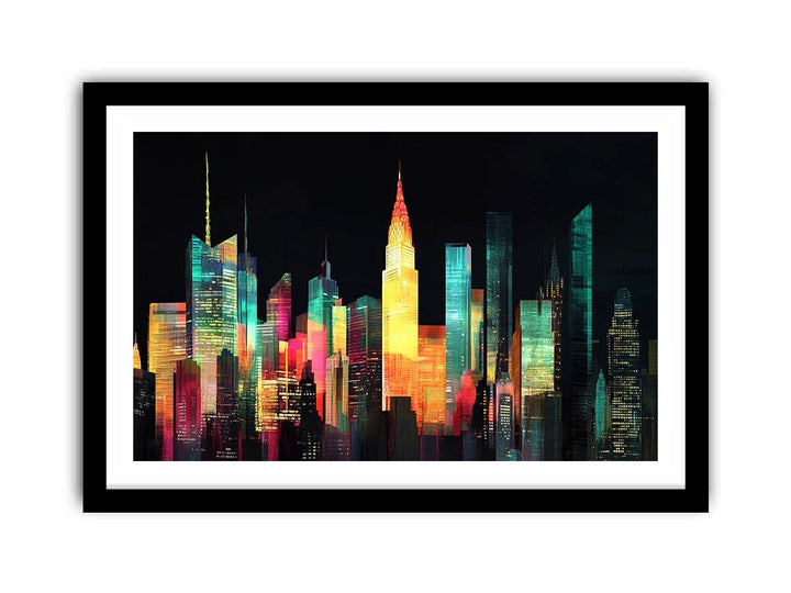 Moonlit Towers  Art Print