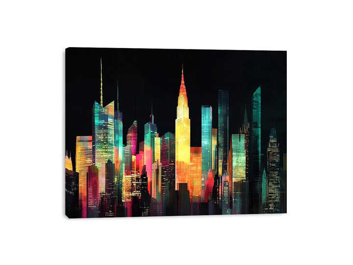 Moonlit Towers Canvas Print