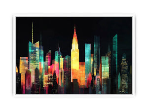Moonlit Towers Framed Print