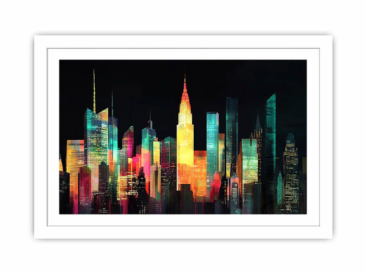 Moonlit Towers Streched canvas