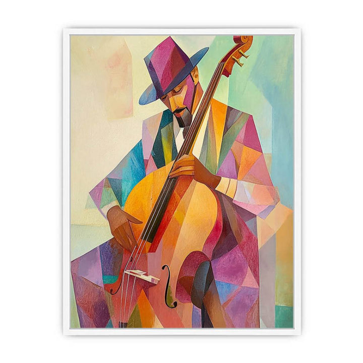 Cubist Serenade Framed Print