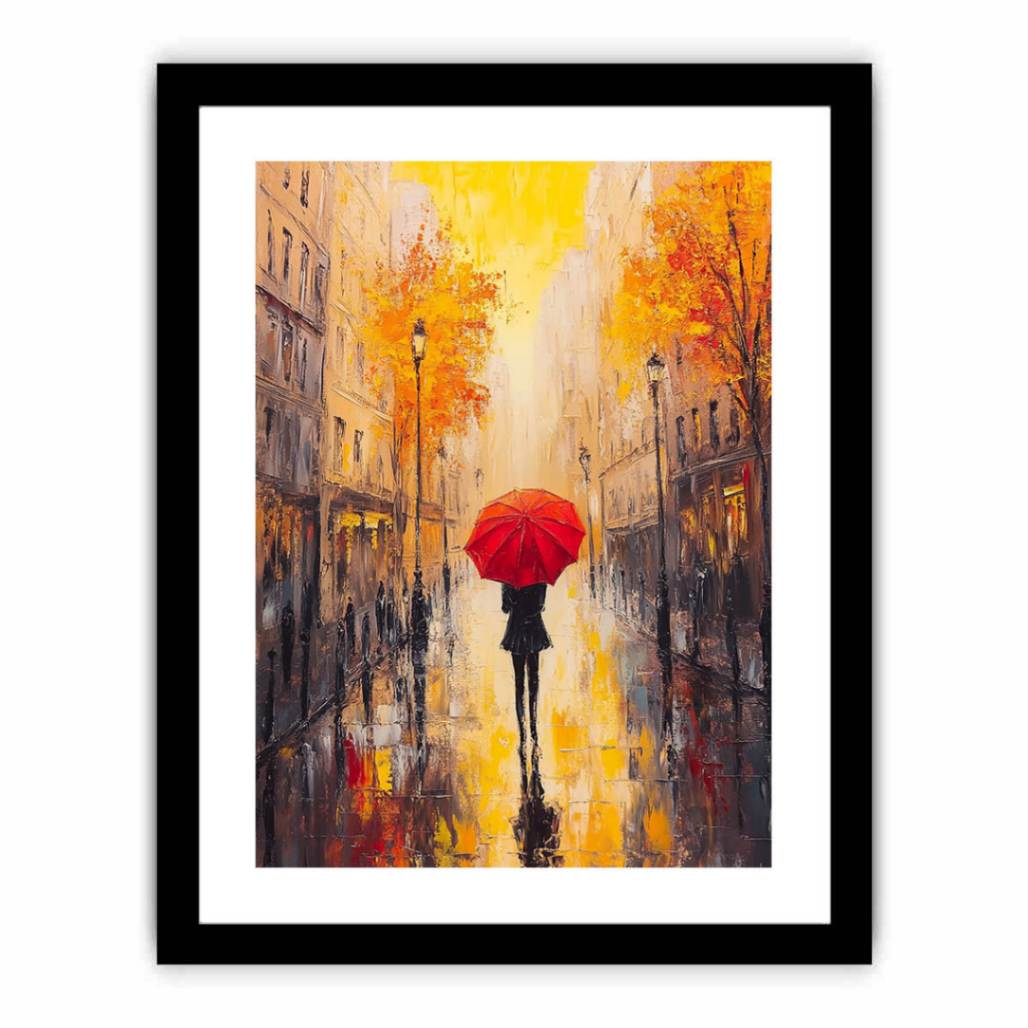 Midnight Stroll In Paris  Art Print