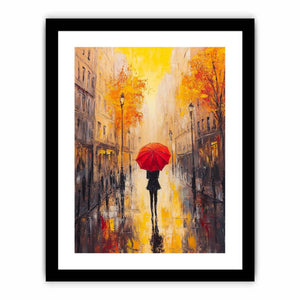 Midnight Stroll In Paris  Art Print