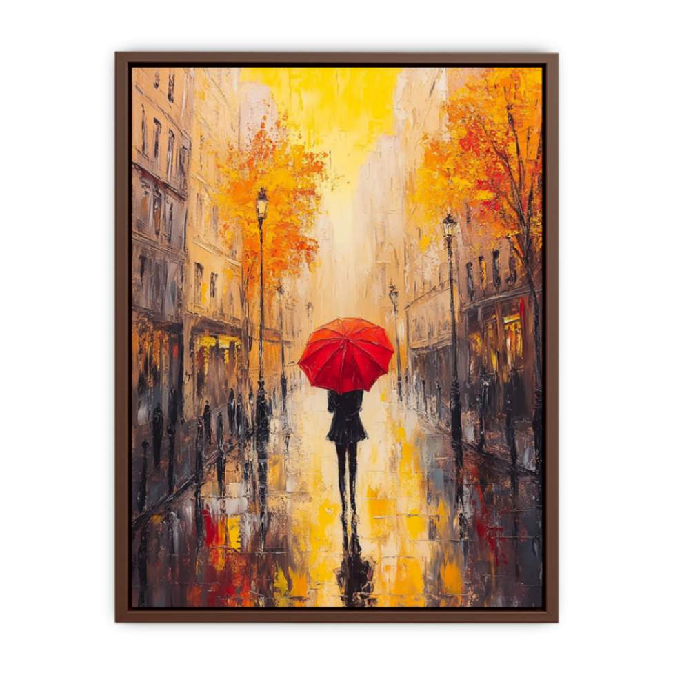 Midnight Stroll In Paris  Poster