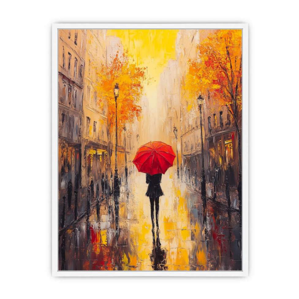 Midnight Stroll In Paris Framed Print