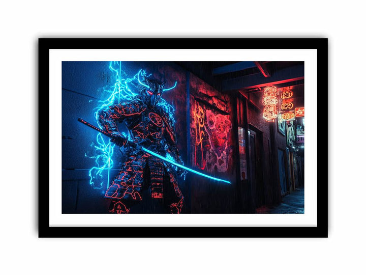 Cyber Samurai  Art Print