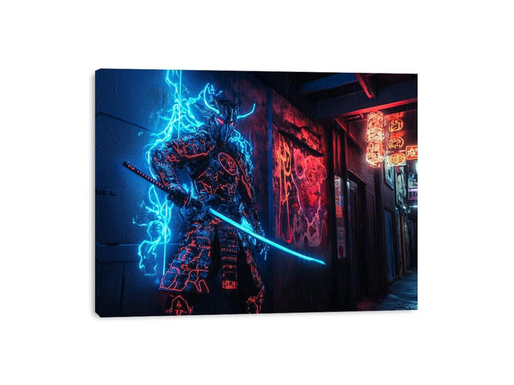 Cyber Samurai Canvas Print