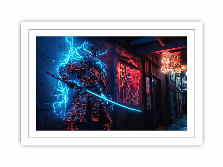 Cyber Samurai Streched canvas