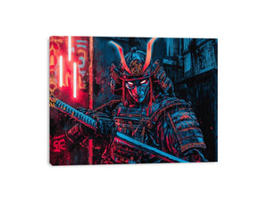 Cyberpunk  Samurai Canvas Print