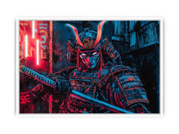 Cyberpunk  Samurai Framed Print
