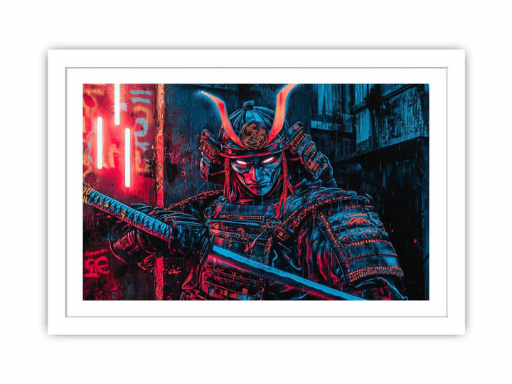 Cyberpunk  Samurai Streched canvas