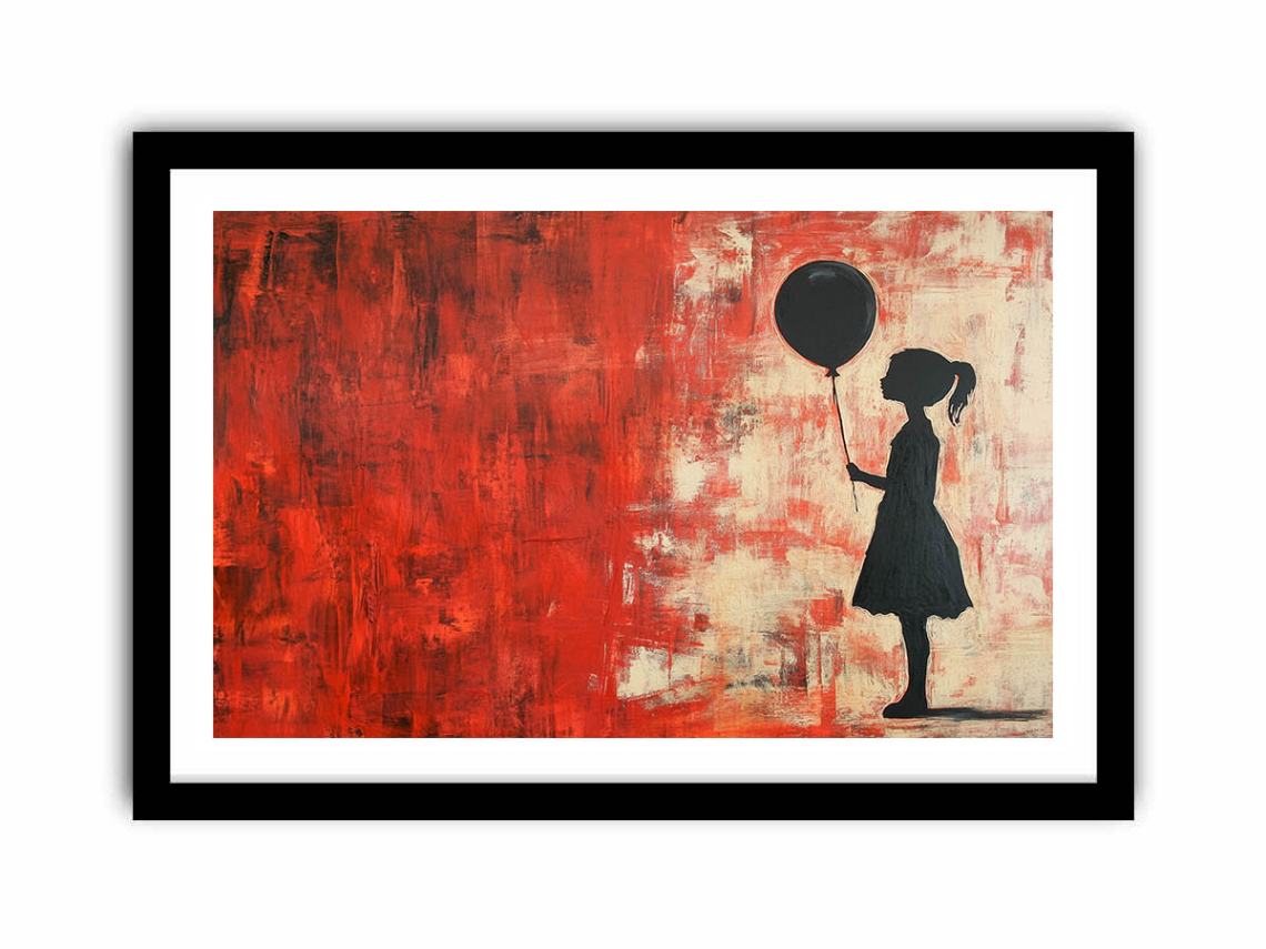 Baloon Girl  Art Print