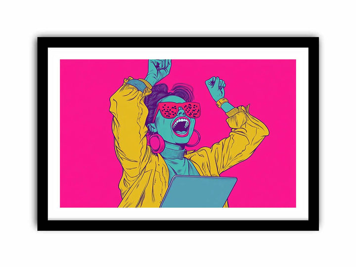 Vivid Vixens  Art Print