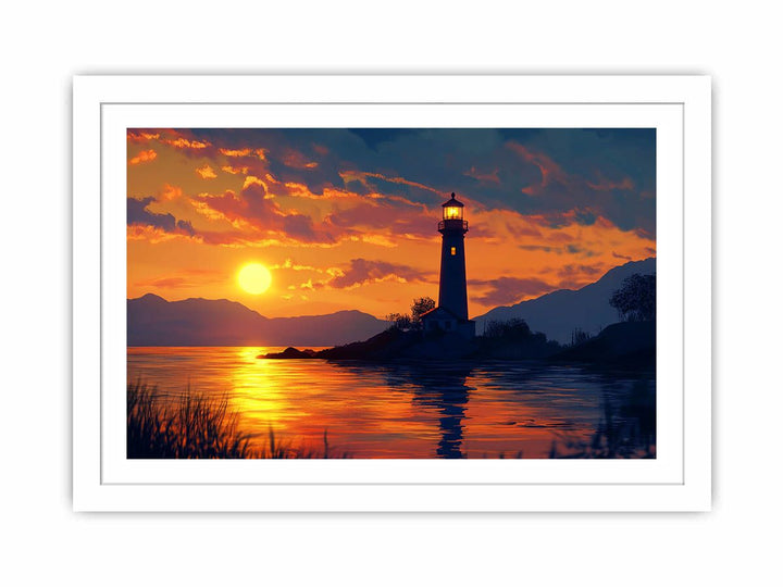 Harbor Glow Streched canvas