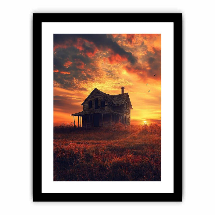 Twilight Homestead  Art Print