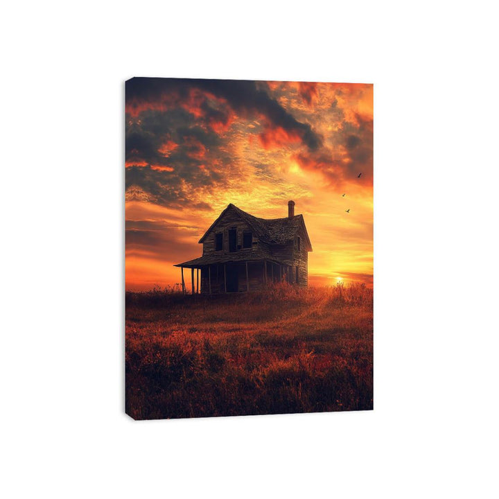 Twilight Homestead Canvas Print