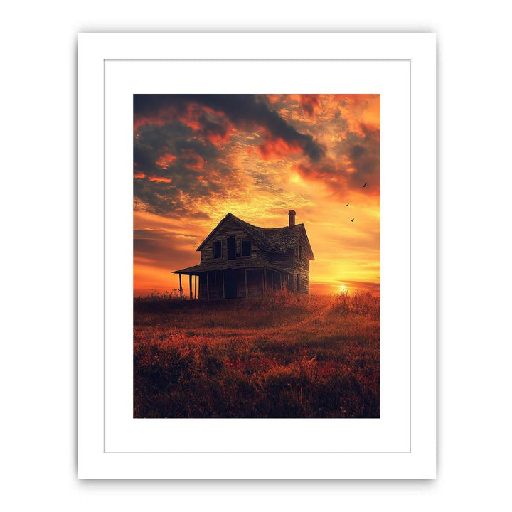 Twilight Homestead Streched canvas