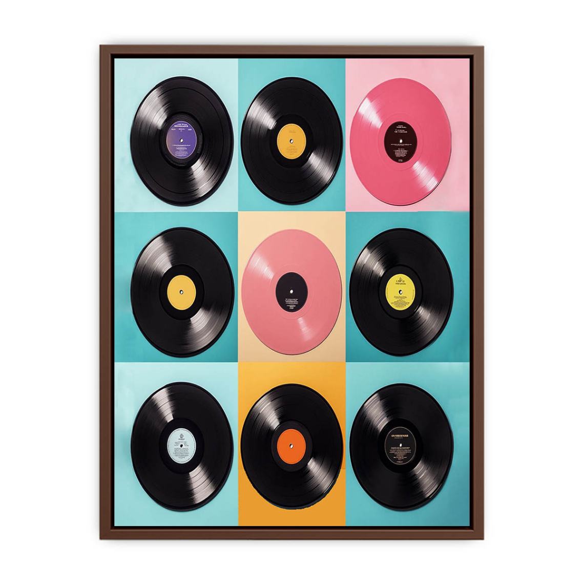 Vinatge Vinyl Records  Poster