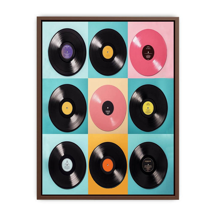 Vinatge Vinyl Records  Poster