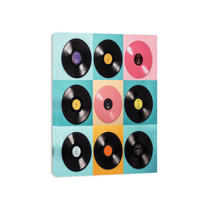 Vinatge Vinyl Records Canvas Print