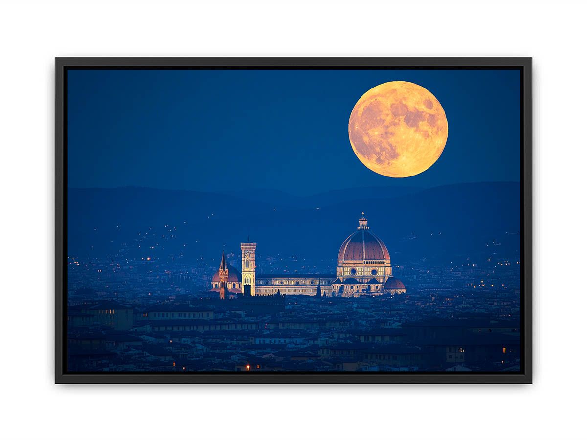Moon Over Florance   Painting