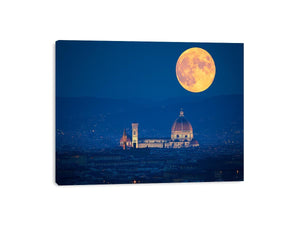 Moon Over Florance  Canvas Print