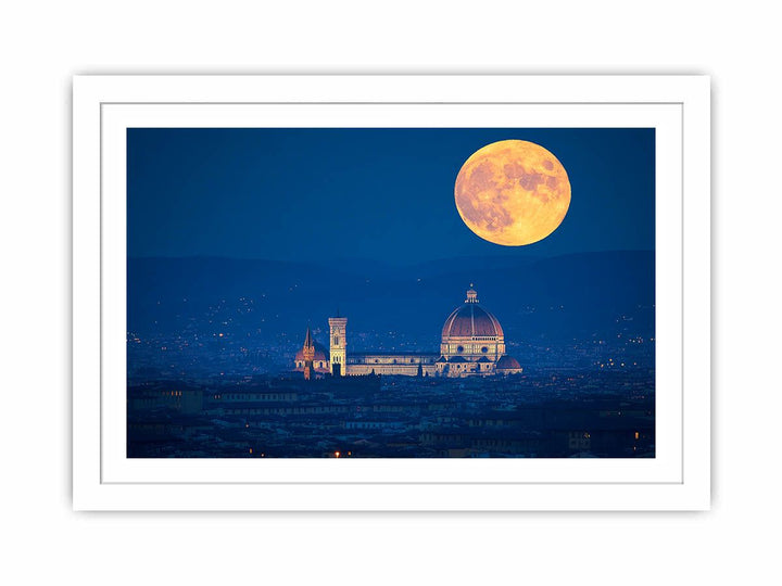 Moon Over Florance  Streched canvas