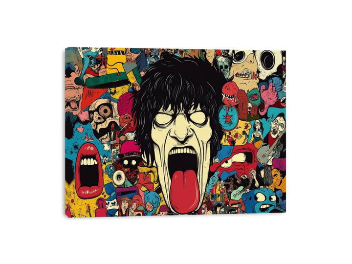 Bass & Brushstrokes Canvas Print