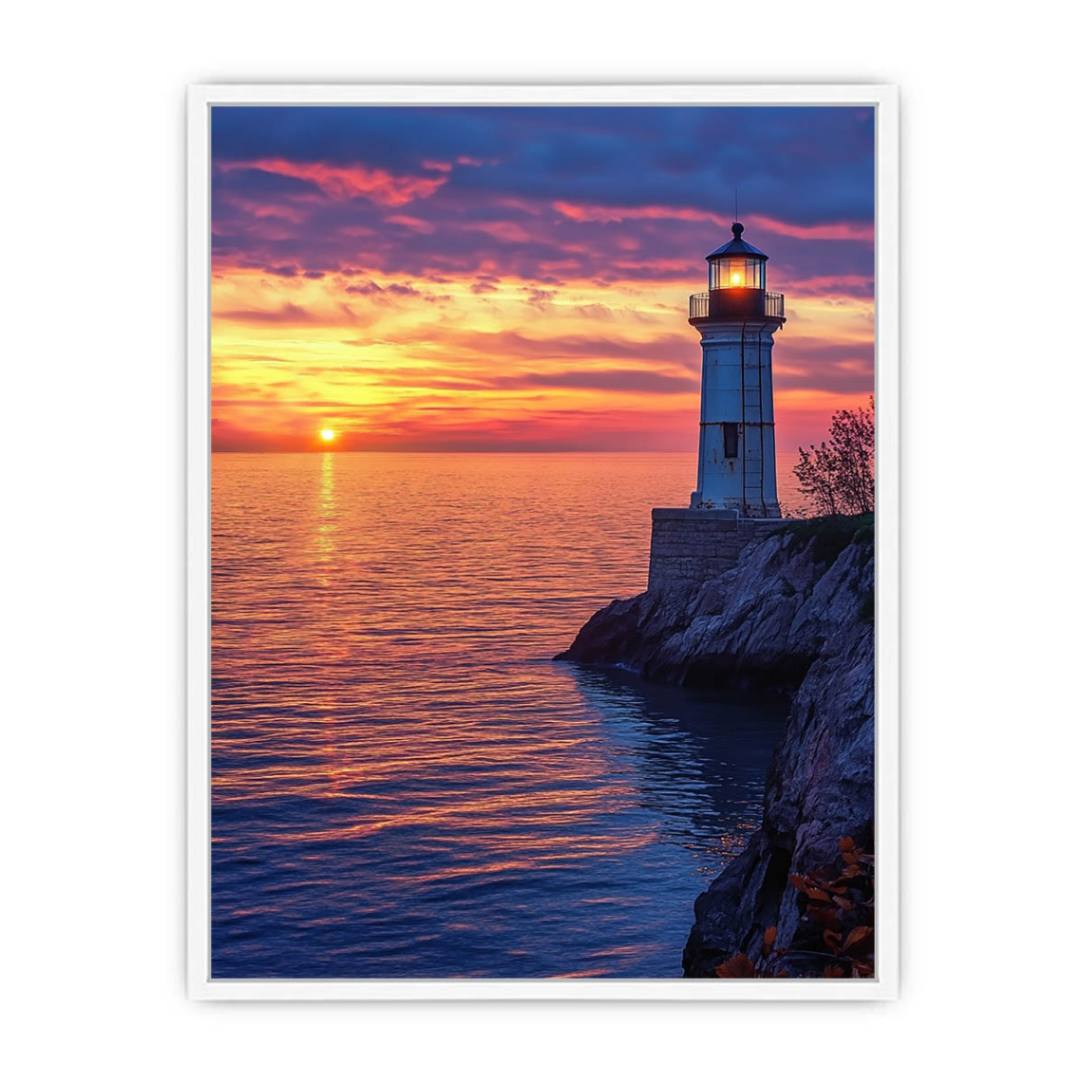 Twilight Beacon Framed Print