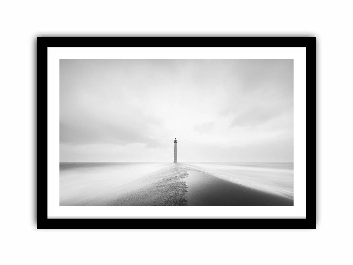 Lighthouse Monochrome  Art Print