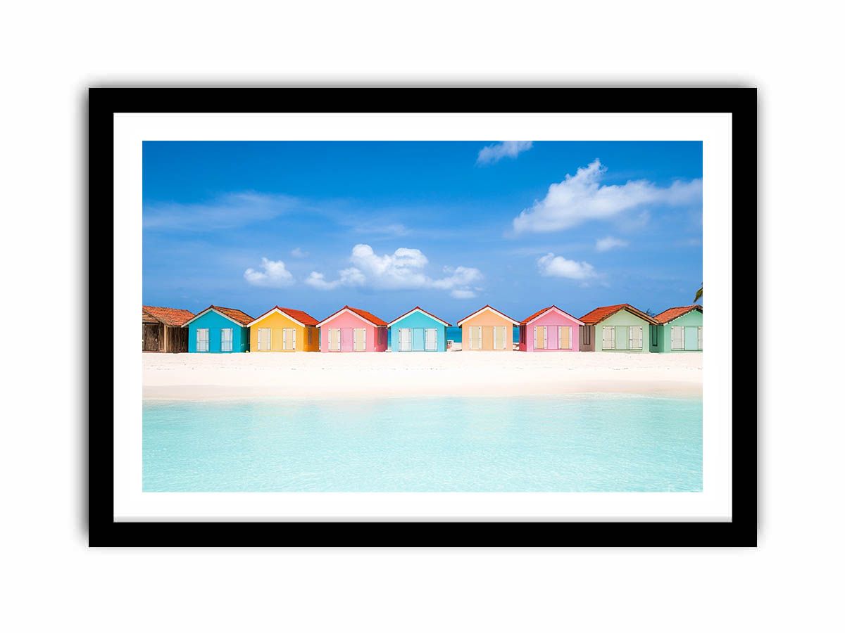 Beach Huts  Art Print