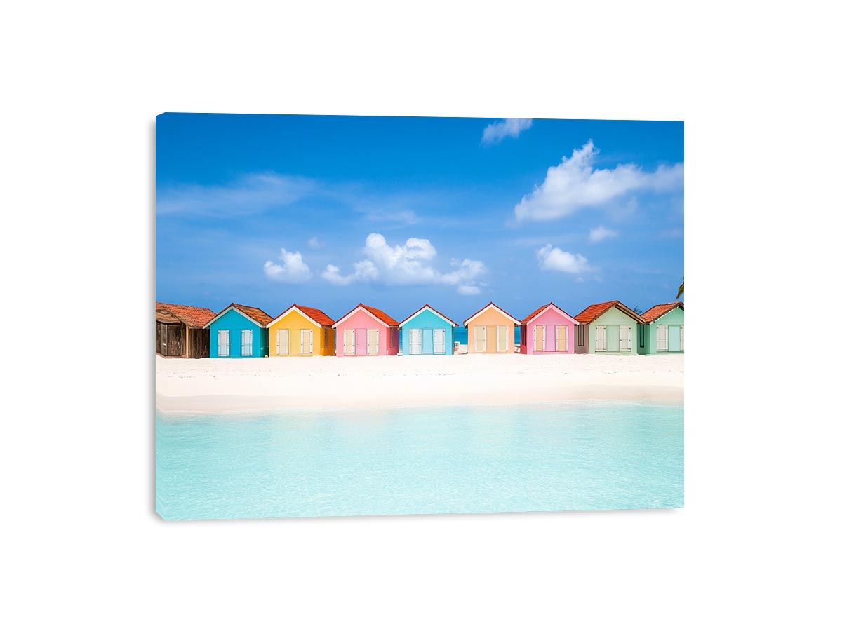 Beach Huts Canvas Print