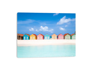 Beach Huts Canvas Print
