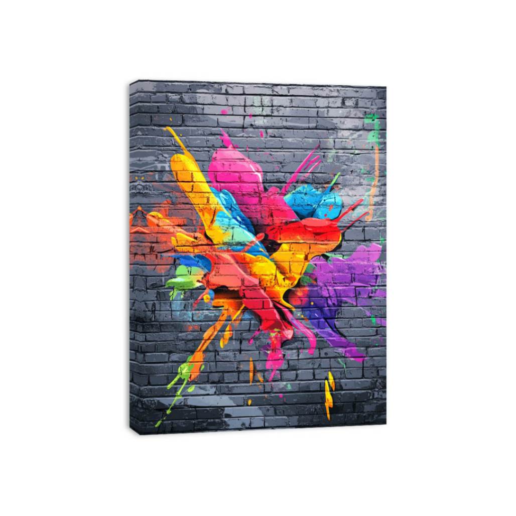 Graffiti Splash Canvas Print