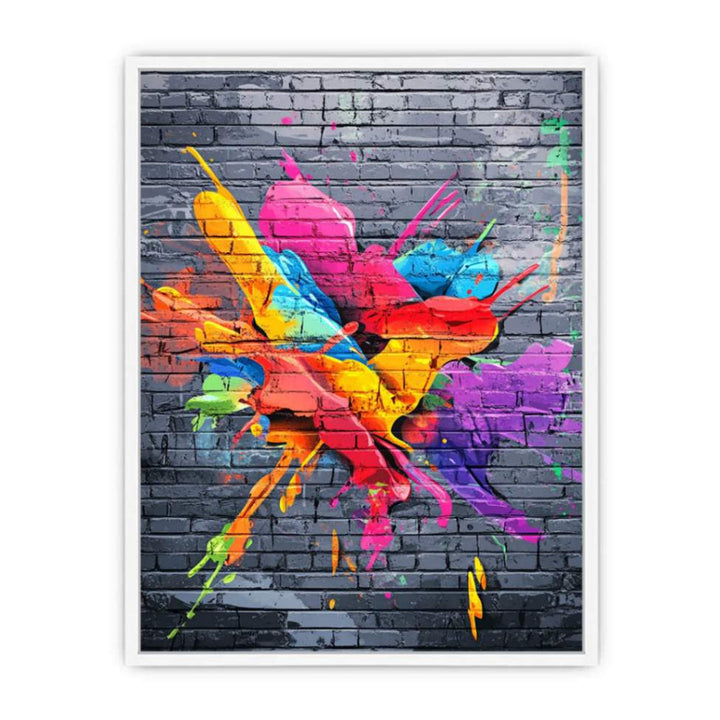 Graffiti Splash Framed Print