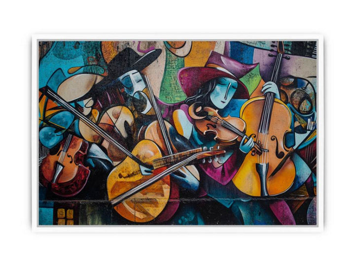 Graffiti Symphony Framed Print