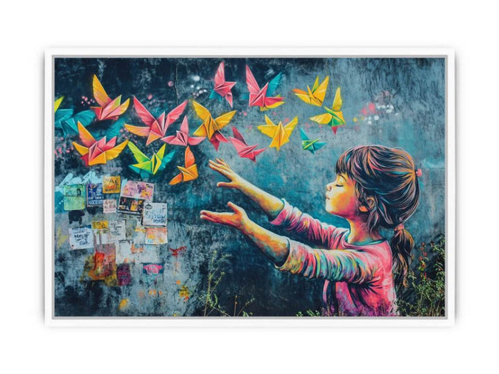 Urban Angel Framed Print