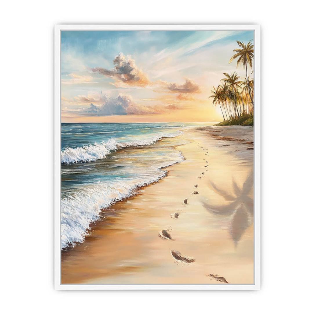 Sand Steps Framed Print