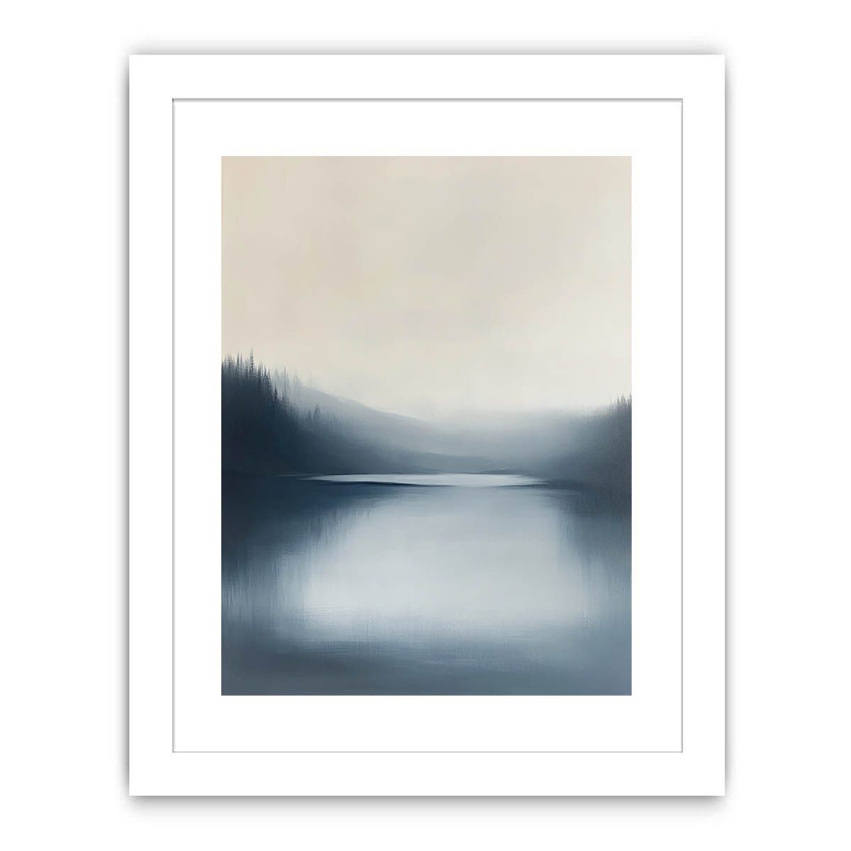 Minimalist Lake Streched canvas