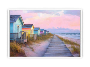 Beach Walk Framed Print