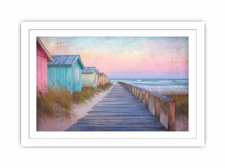 Beach Walk Streched canvas