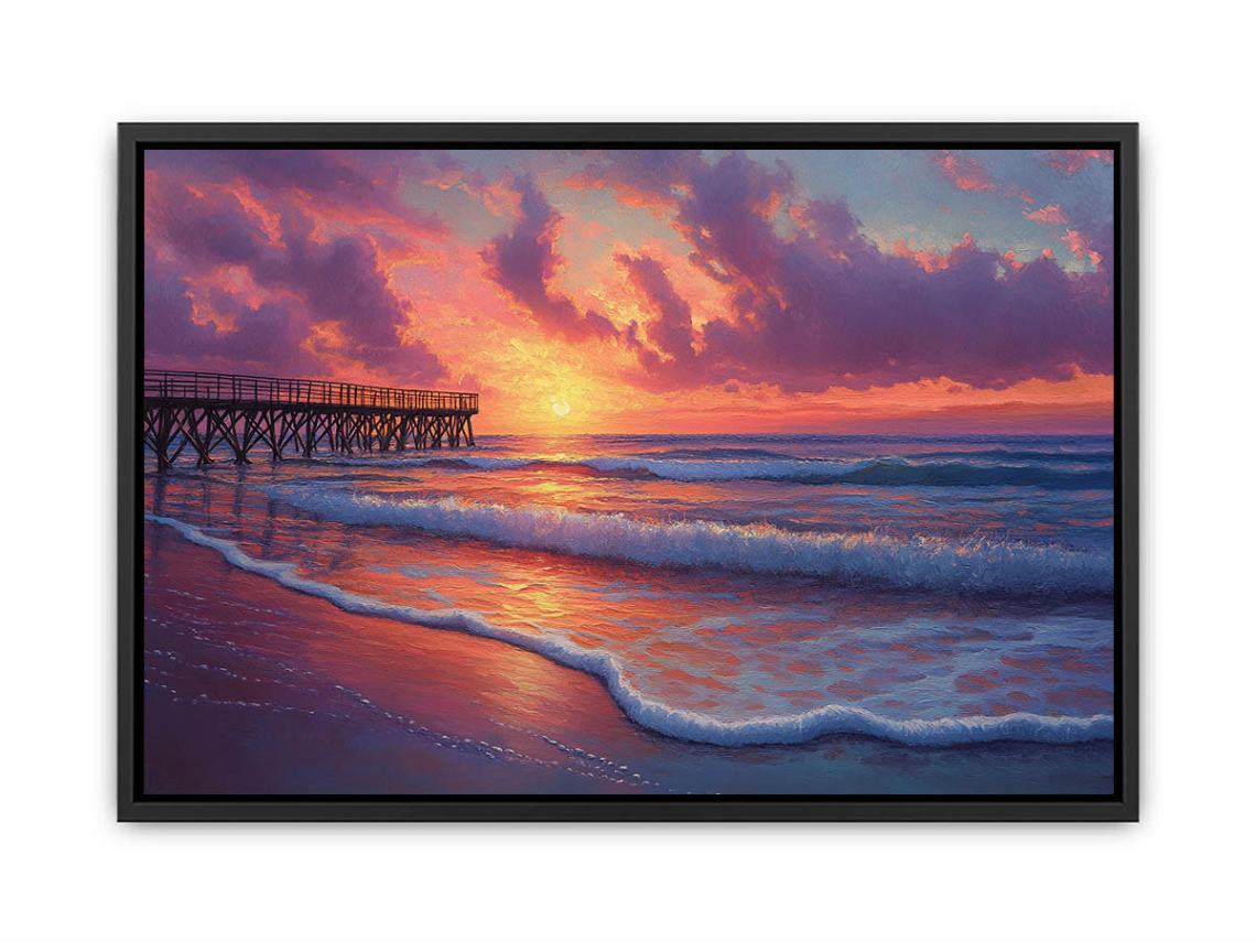 Peaceful  Sunset  Painting