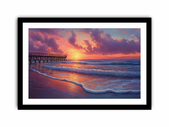 Peaceful  Sunset  Art Print