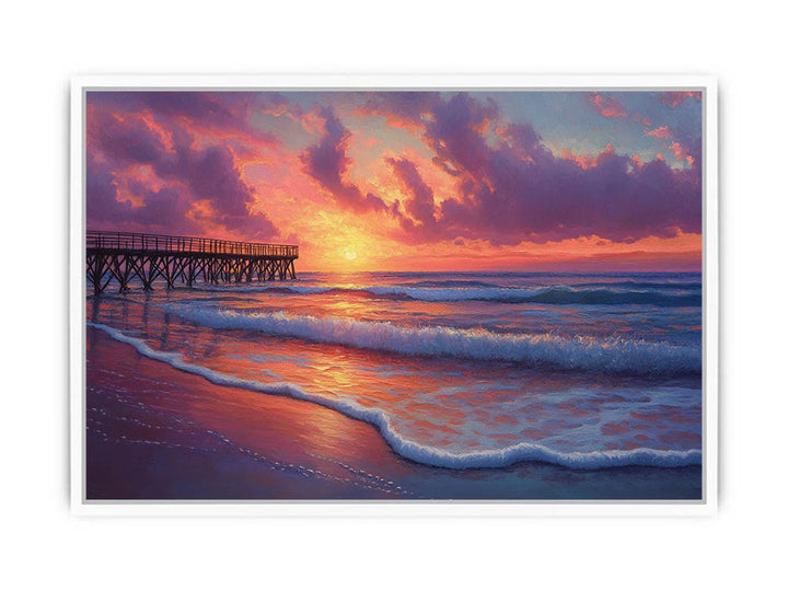 Peaceful  Sunset Framed Print