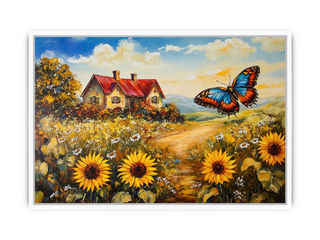 Ethereal Garden Fligh Framed Print