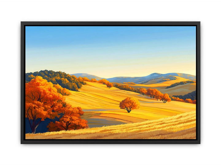 Golden Ember Woods  Painting