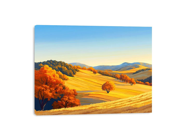 Golden Ember Woods Canvas Print